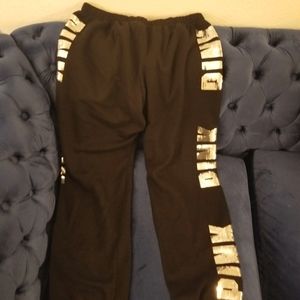 Victoria Secret PINK glitter sweat pants